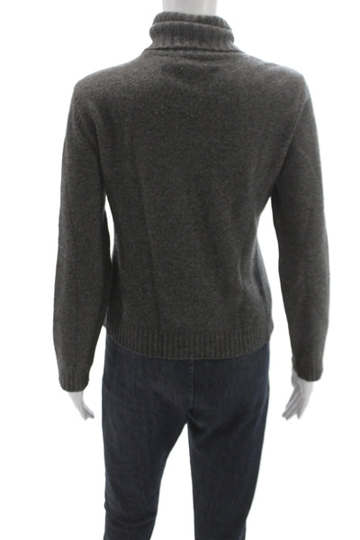 Lauren Ralph Lauren Unisex Dark Gray Cashmere Turtleneck Pullover Size S