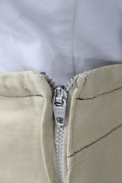 Weekend Max Mara Womens Straight Pencil Skirt Beige Size 6