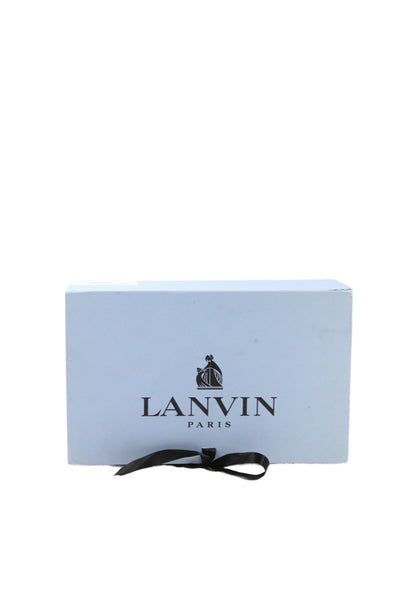 Lanvin Womens Leather Slide On Ballerina Pumps Black Size 39.5 9.5