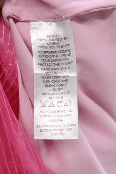 Hill House Girls Smocked Tulle Sleeveless Fit & Flare Dress Pink Size 11-12Y