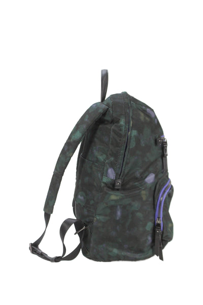 Tumi Womens Printed Zip Small Backpack Dark Green