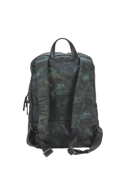 Tumi Womens Printed Zip Small Backpack Dark Green