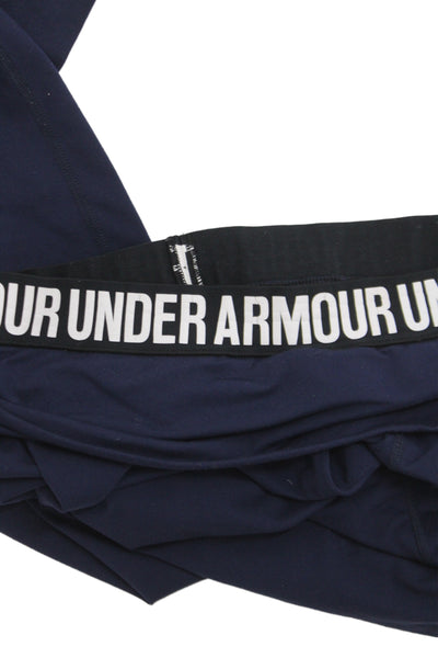 Under Armour Women Dark Blue Jogger Sweatpants Polyester Sports Size M