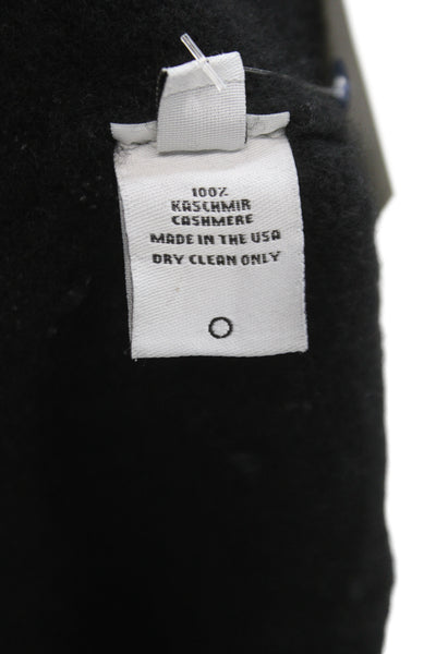 The Elder Statesman Unisex Striped Cashmere Pullover Black Crew Size XS