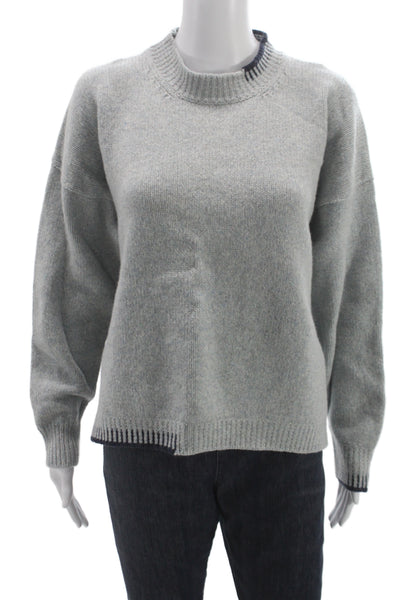Fisherman Out of Ireland Unisex Gray Merino Wool Crewneck Pullover Size L