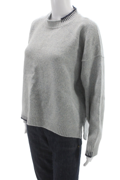Fisherman Out of Ireland Unisex Gray Merino Wool Crewneck Pullover Size L