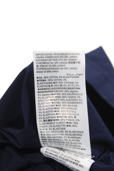 Gap Womens Maxi Shirt Dress Dark Blue Collared Long Sleeve Cotton Size S