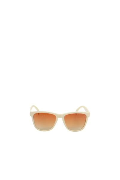 Goodr Unisex Adults Matte Square Sunglasses Beige Size 2"-0.5" 5.25"