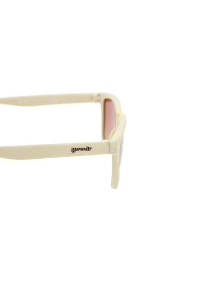 Goodr Unisex Adults Matte Square Sunglasses Beige Size 2"-0.5" 5.25"