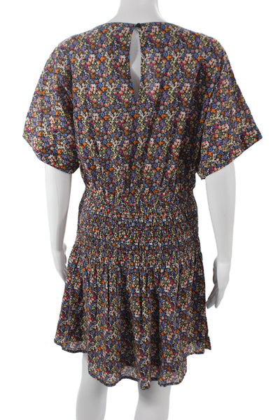 Apiece Apart Women Blouson Mini Dress Black Organic Cotton Size M
