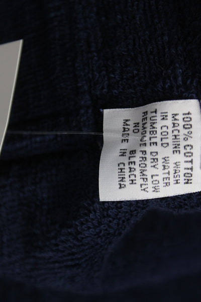 Hello Darling Womens Dark Blue Blazer Button Long Sleeve Cotton Size 10
