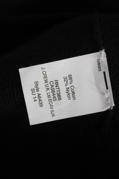 J Crew Collection Unisex Pullover Sweater Black Crew Neck Long Sleeve Size M