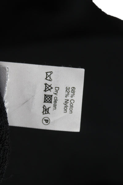 J Crew Collection Unisex Pullover Sweater Black Crew Neck Long Sleeve Size M