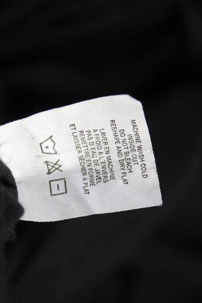 Theory Women Silk Mock Neck Tunic Long Sleeve Black Size M
