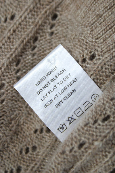 One Grey Day Women Cardigan Brown V Neck Button Long Sleeve Size M