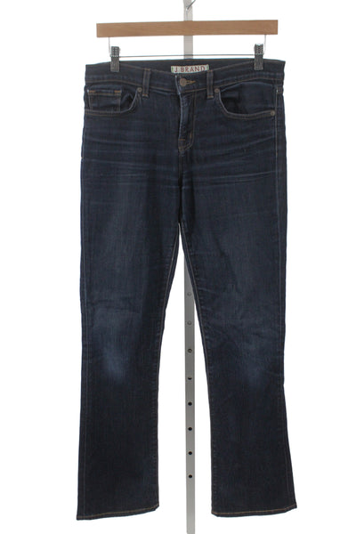 J Brand Womens Straight Jeans Dark Blue Mid Rise Size 29