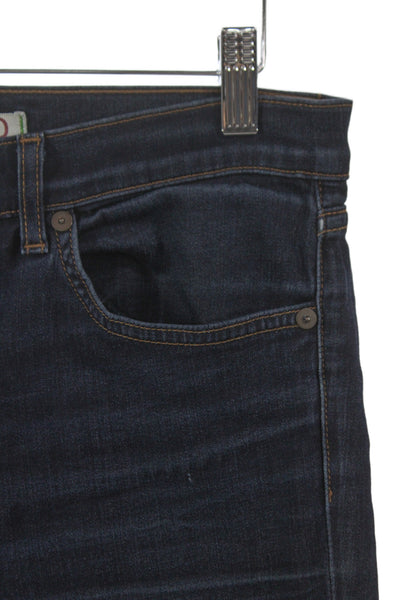 J Brand Womens Straight Jeans Dark Blue Mid Rise Size 29