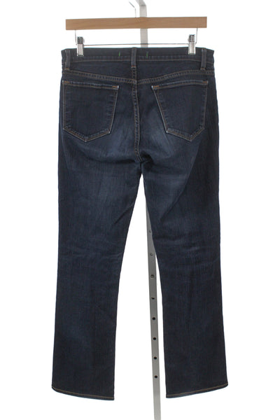 J Brand Womens Straight Jeans Dark Blue Mid Rise Size 29