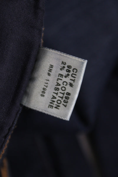 J Brand Womens Straight Jeans Dark Blue Mid Rise Size 29