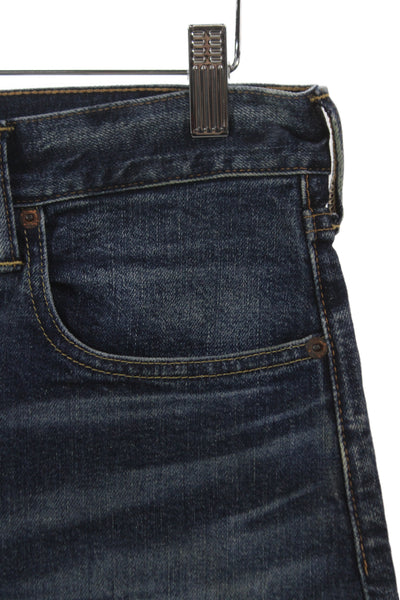 Lauren Ralph Lauren Unisex Dark Blue Straight Jeans 98% Cotton Size 28