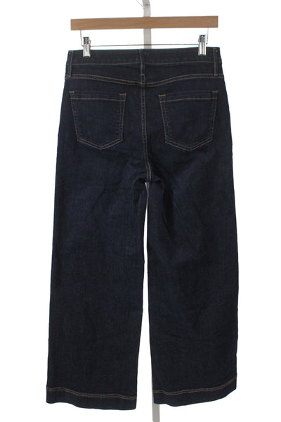 Ann Mashburn Women Dark Blue Wide Leg Jeans Size 26