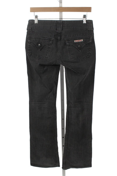 Hudson Womens Bootcut Jeans Dark Gray Mid Rise 33 Inseam Size 27