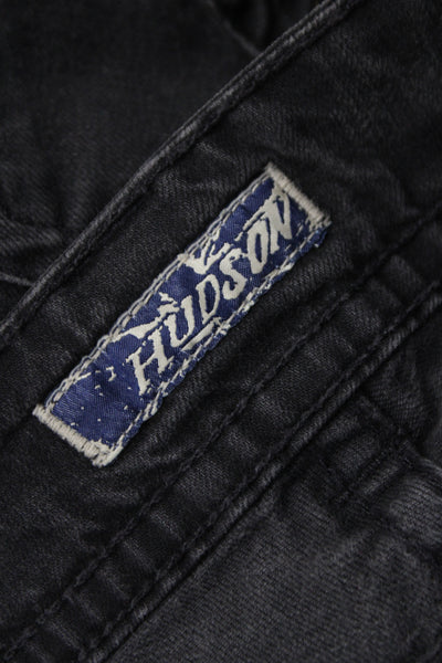 Hudson Womens Bootcut Jeans Dark Gray Mid Rise 33 Inseam Size 27
