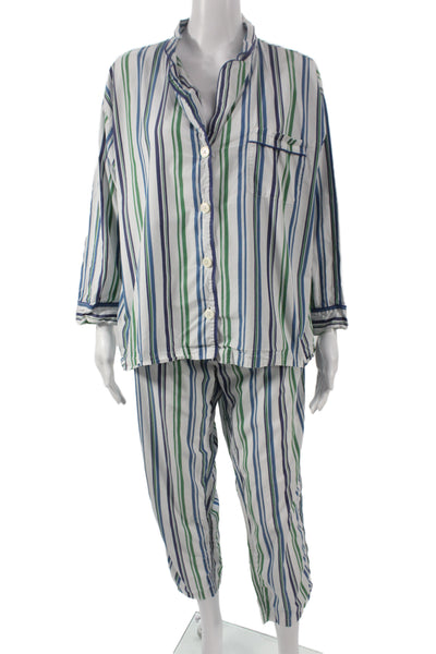Sleepy Jones Mens Green 100% Cotton Graphic Sweatshirt Set Size L