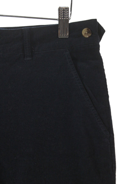 Ann Mashburn Unisex Dark Blue Button Front Pants 98% Cotton 2% Elastane Size 4