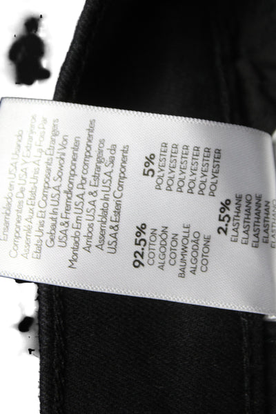 Mother Womens High Rise Bootcut Flared Black Jeans Button Size 23