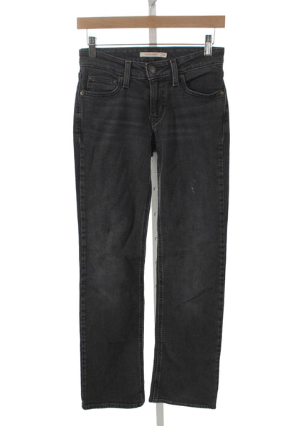 Levis Women Dark Gray Bootcut Jeans Size 24