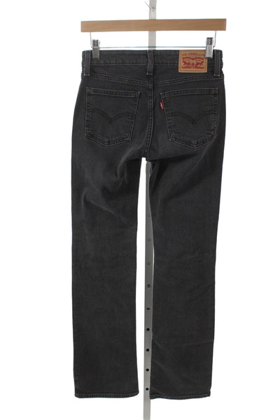 Levis Women Dark Gray Bootcut Jeans Size 24