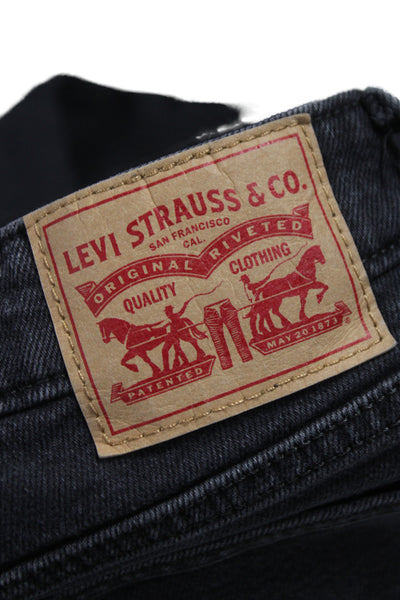 Levis Women Dark Gray Bootcut Jeans Size 24