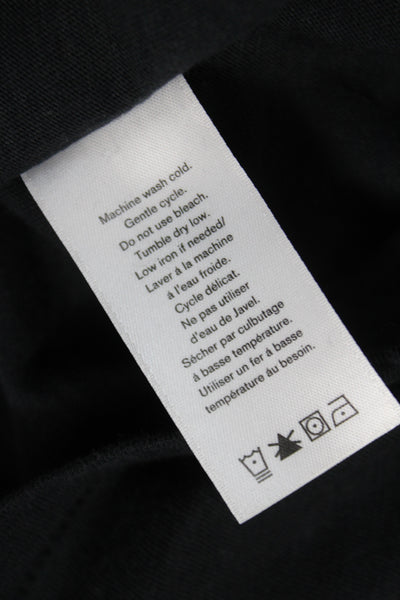 Rag & Bone Jean Women Basic Black Pima Crew Neck Long Sleeve T-Shirt Size S