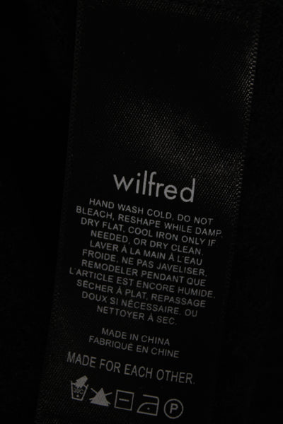 Wilfred Womens Black Cropped Camisole V Neck Sleeveless Size XS