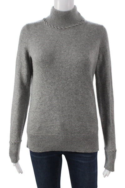 Theory Unisex Pullover Sweater 100% Cashmere Turtleneck Gray Size S