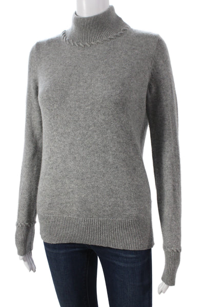 Theory Unisex Pullover Sweater 100% Cashmere Turtleneck Gray Size S