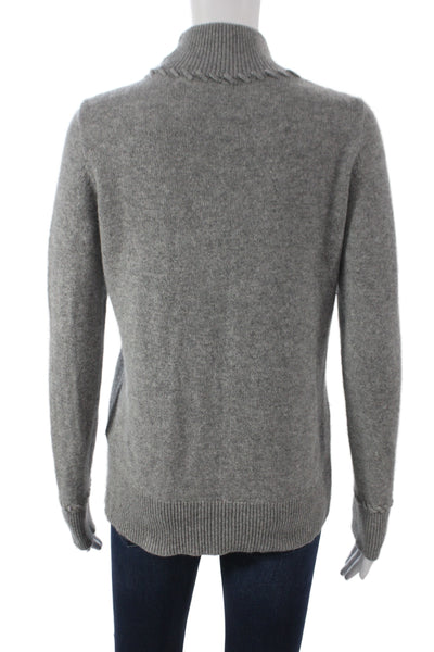 Theory Unisex Pullover Sweater 100% Cashmere Turtleneck Gray Size S