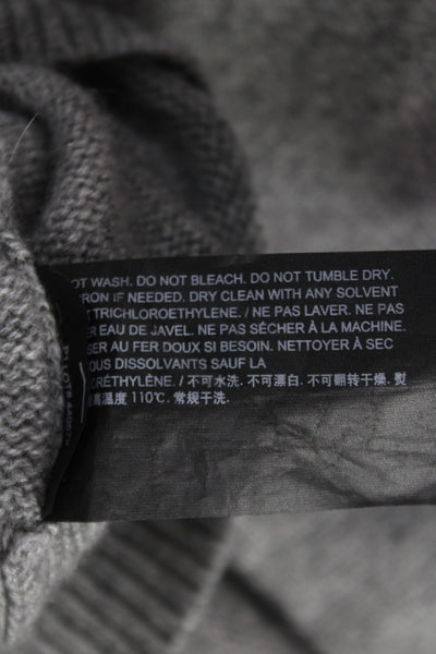 Theory Unisex Pullover Sweater 100% Cashmere Turtleneck Gray Size S