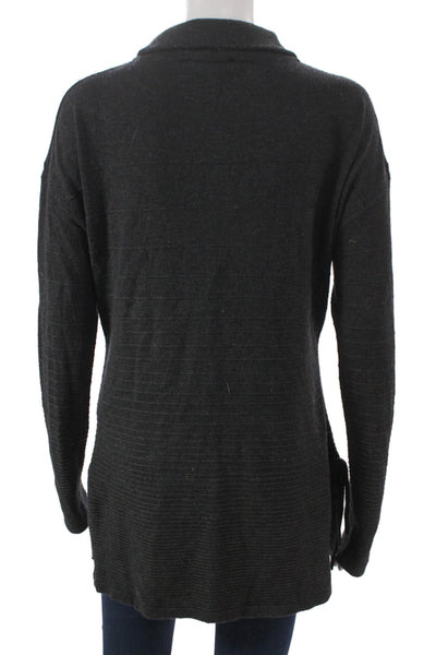 SmartWool Unisex Black Mock Neck Pullover Sweater Merino Blend Size M