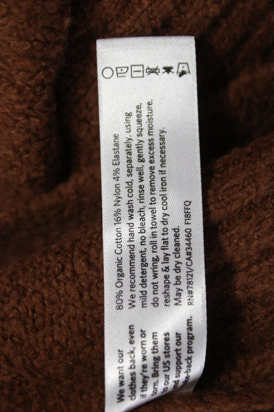 Eileen Fisher Unisex Brown Cardigan Sweater Organic Cotton Size M