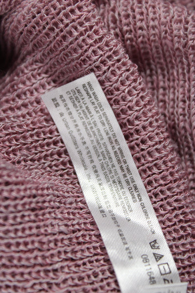 FP Beach Womens Pink Linen Solid Dress Size M