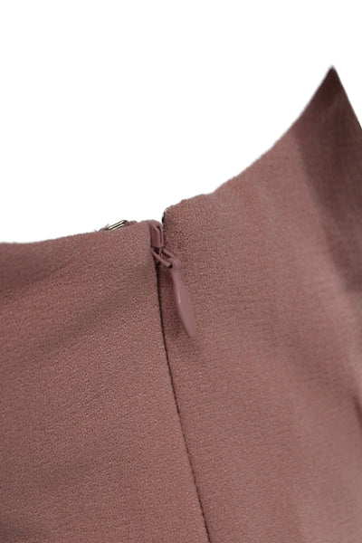 Dress the Population Womens Sheath Dress Pink Sleeveless Hook & Eye Size M