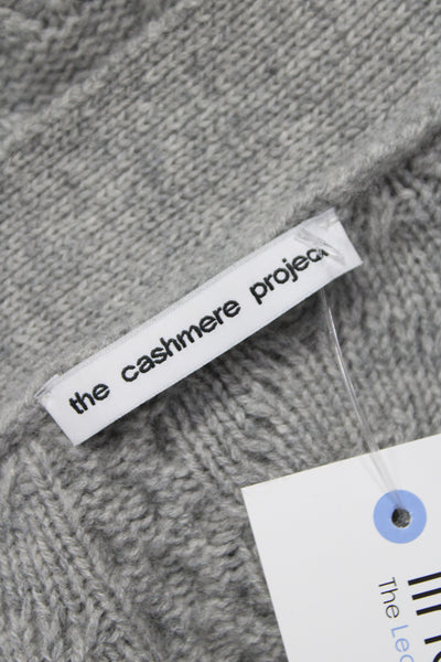 The Cashmere Project Unisex Cardigan Gray Wool V-Neck Button Long Sleeve Size M