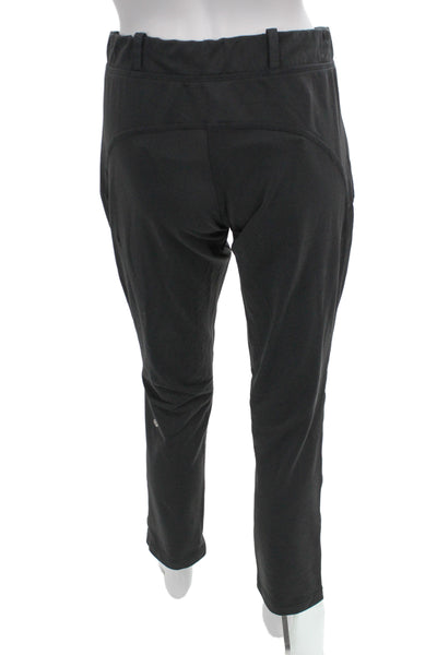 Lululemon Womens Striped Print Elastic Waist Jogger Pants Black Size 00