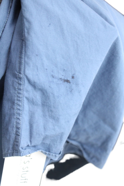 Vivienne Westwood Mens Long Sleeves Button Down Shirt Blue Cotton Size EUR 48