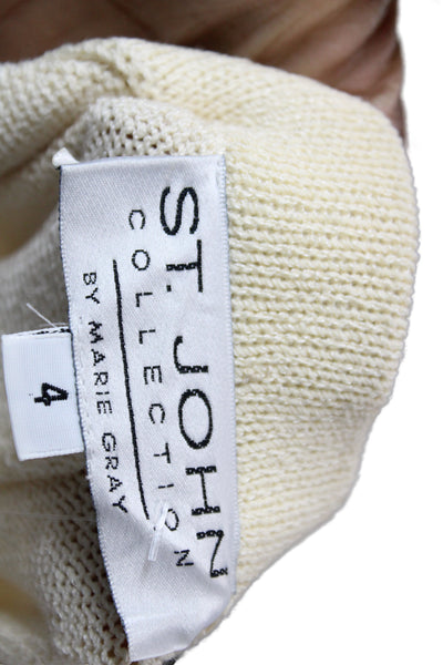 St. John Collection By Marie Gray Women Dress Pants Wool Beige Size 4