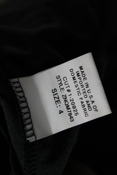 David Meister Women Sheath Dress Black Sleeveless Round Neck Above Knee Size 4
