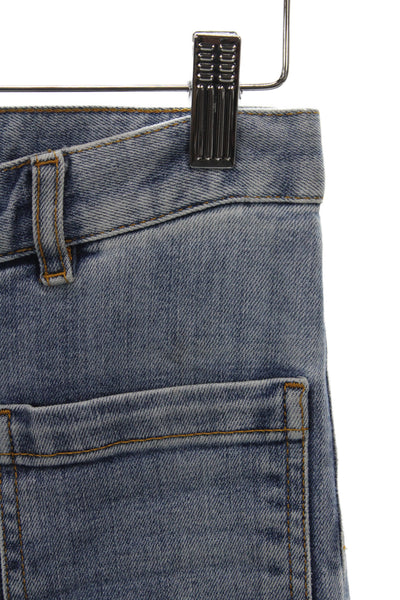 Jeanerica Women Blue Flared Wide Leg High Rise Jeans Size 24