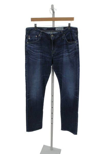 AG-ED Denim Mens Straight Dark Blue Jeans Size 33